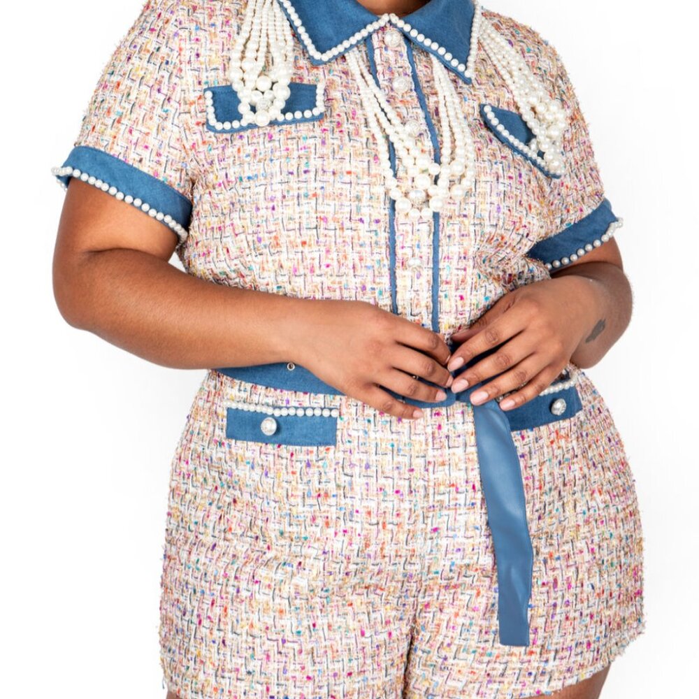 Ladies Who Lunch Romper by Sante Grace - bespoke fashion!